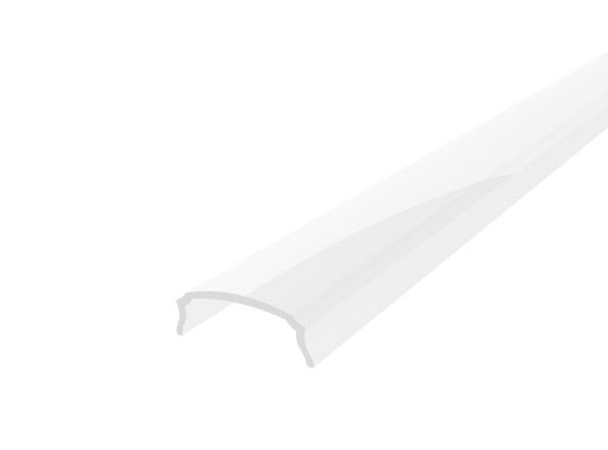 Slim Bendable Profile 18mm White Finish & Opal Cover (1M)
