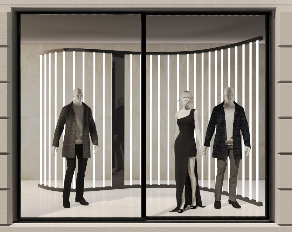 Cana - 3D Retail Window Display On Oxford St London Future LED Lighting (4000K) Concept
