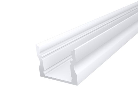 Deep Surface Profile 17mm White Finish & Semi Clear Cover (1M)