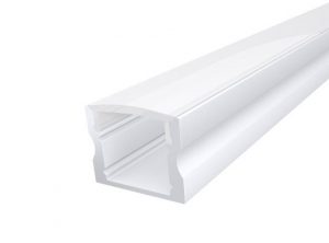 Deep Surface Profile 17mm White Finish & Semi Clear Cover (2M)