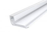 Stair Nosing Profile 65mm White Finish & Clear Cover (1M)