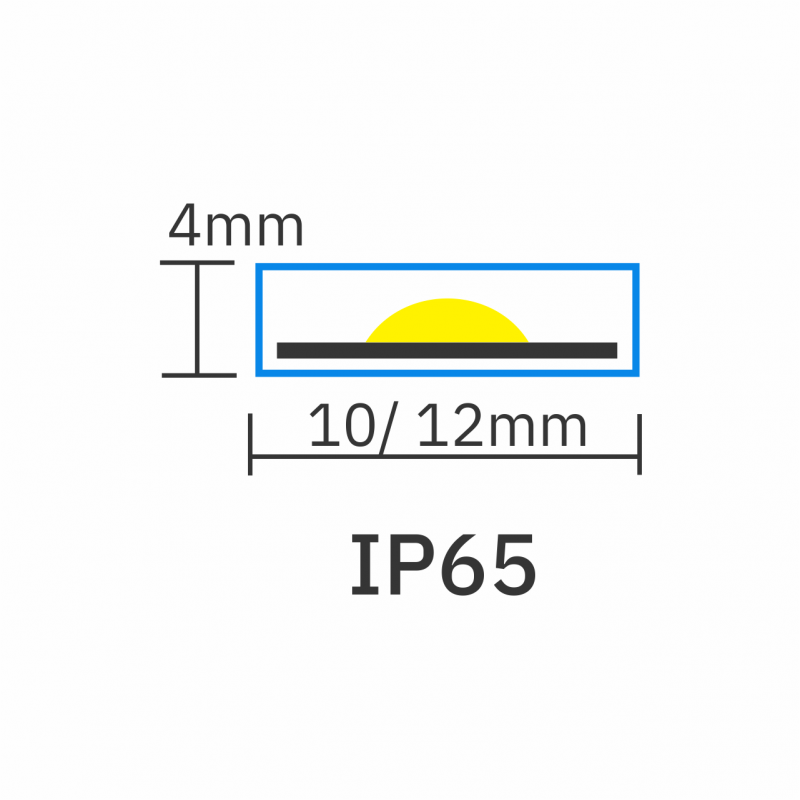 IP65 rating icon for 10mm-12mm Seamless COB LED Tape 5W PRO 12V 1280px