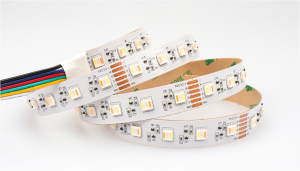 15mm 60LED SMD5050 Constant Current RGBTW 5 in 1 LED Tape 12W 24V