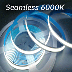 Seamless 6000K LED strip light