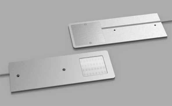 Stainless steel surface mounted pad light